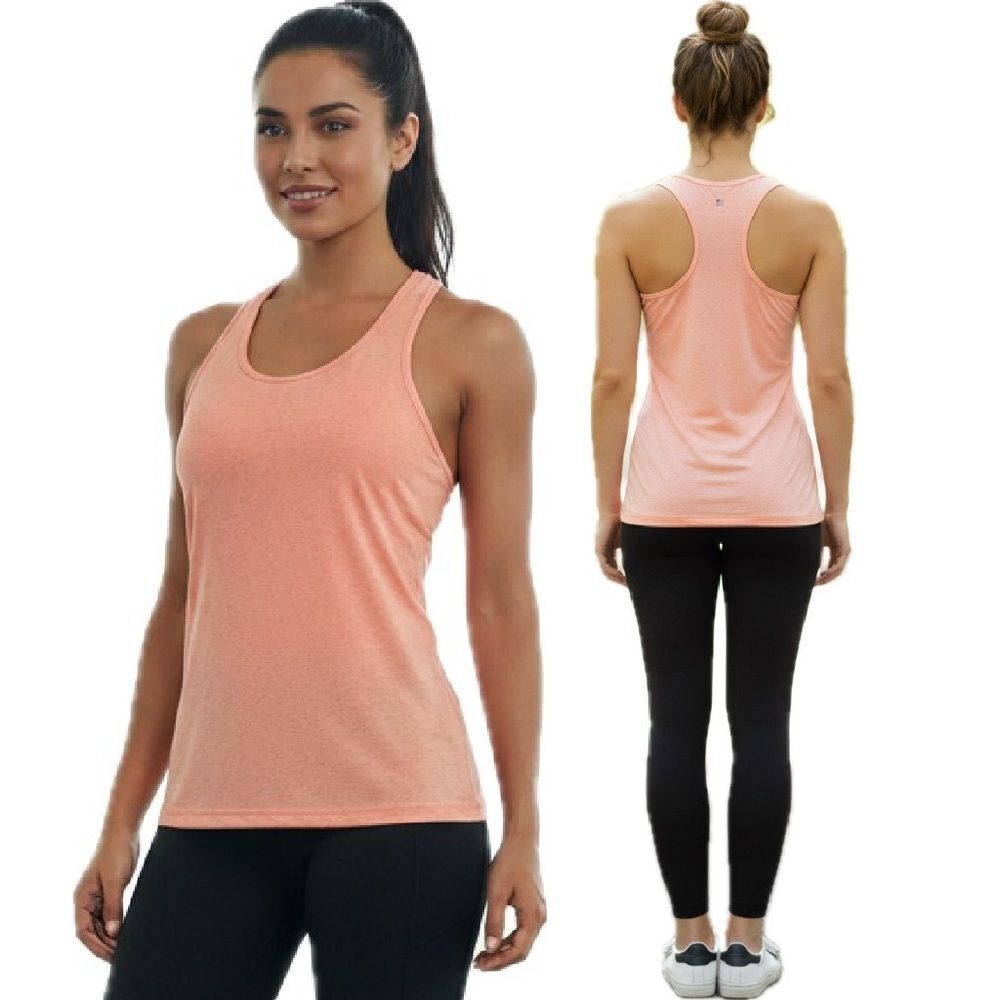 Sweaty Betty Peach Melange Racerback Athletic Tank Top Size Medium